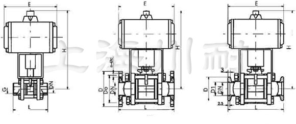 GUQ氣動(dòng)高真空球閥結(jié)構(gòu)圖