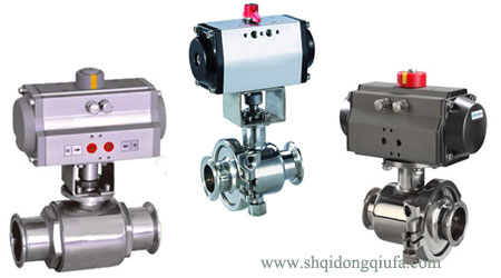 不銹鋼衛(wèi)生級快裝氣動球閥