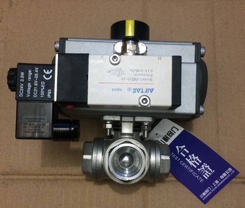 內(nèi)螺紋氣動三通球閥